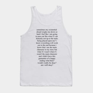 Main Character Dread Tank Top